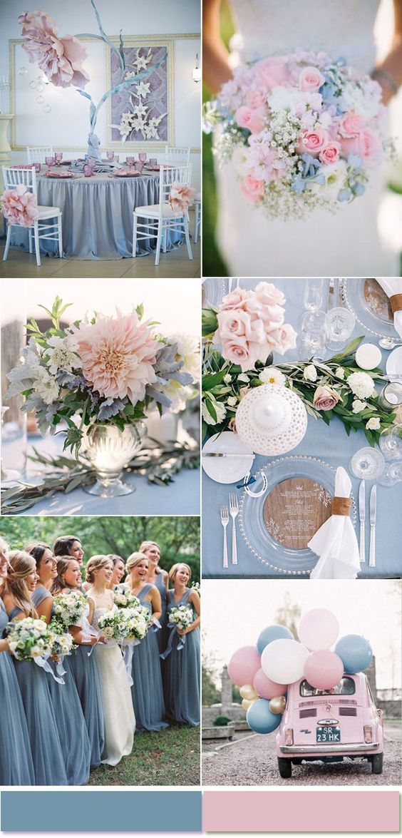 color azul lavanda para decorar fiestas y bodas