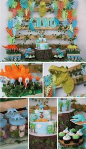 fiesta de dinosaurios para niños