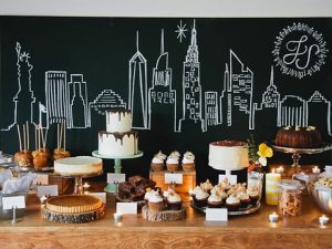 mesa de dulces para cumpleaños de adultos