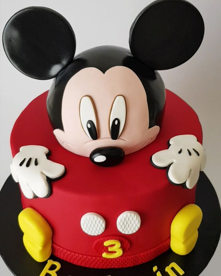 pastel de cumpleaños de mickey mouse