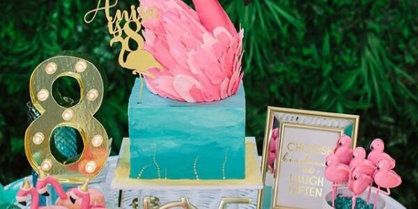 Temas de fiesta para niña de flamingos