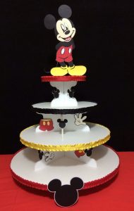 bases para cupcakes para fiesta de mickey mouse