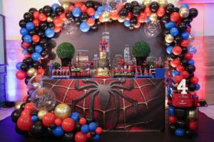 decoracion para fiesta de spiderman