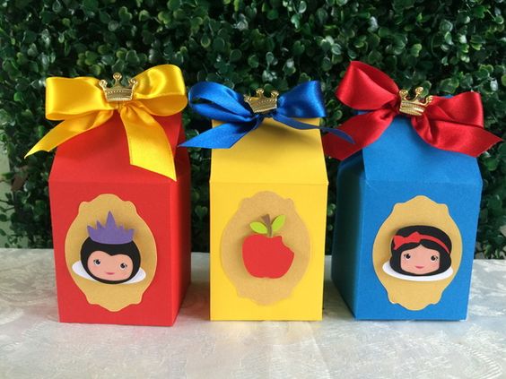 dulceros para fiestas infantiles con cajas de cartón