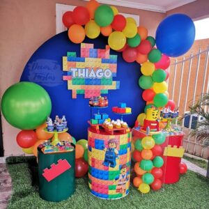 fiesta infantil de lego para niños decoracion