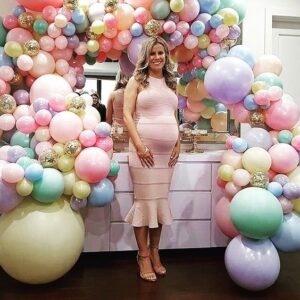 ideas para decorar un baby shower para niña con globos