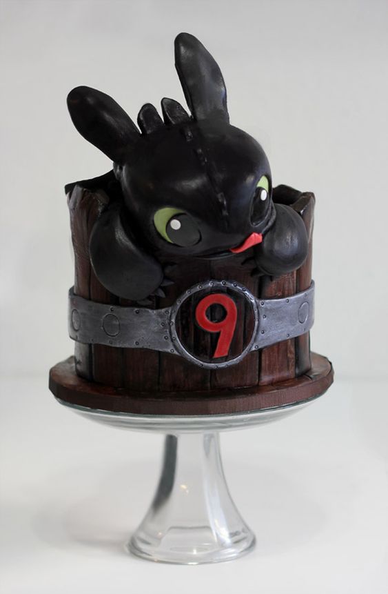pastel de cumpleaños tema Como entrenar a tu dragon