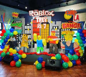 backdrops para fiesta tematica de roblox para niños