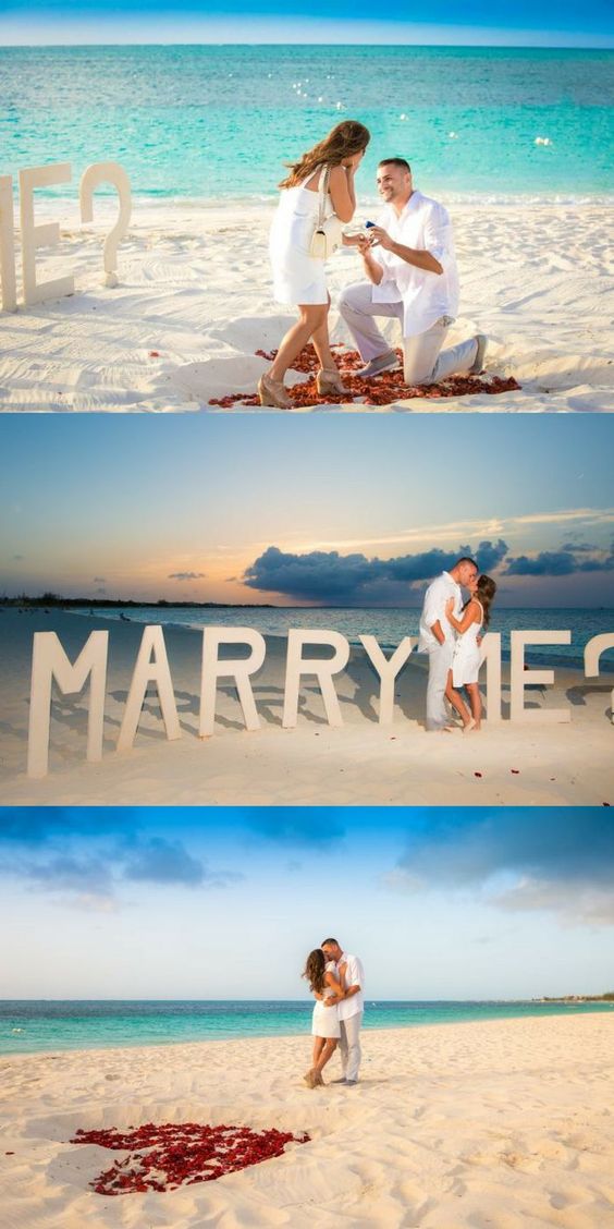 ideas para pedir matrimonio en la playa