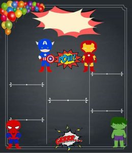 invitaciones para fiesta infantil de super heroes