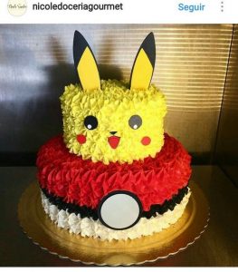 pastel para fiesta tematica de pokemon