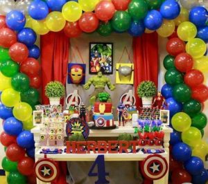 Como decorar Mesa del pastel en Cumpleaños de Avengers