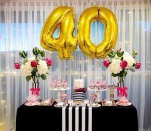 Ideas para decorar el candy bar en cumpleaños de mujeres de 40