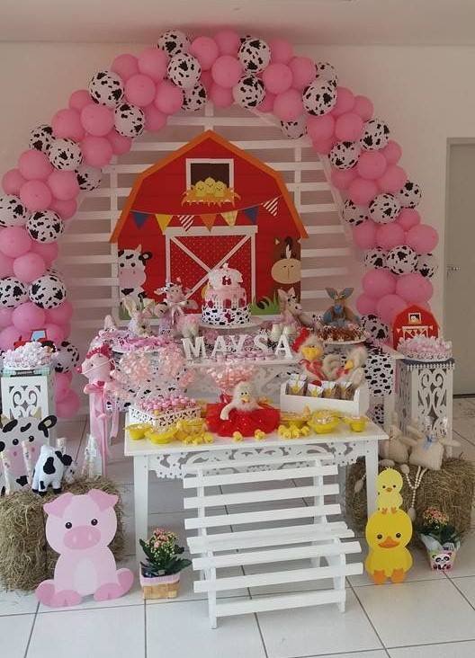 Mesa de dulces para Fiesta de la Vaca Lola