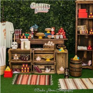 Como decorar una Mesa de dulces en Fiesta de Gravity Fall