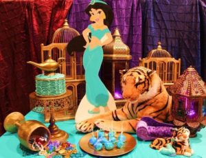 Mesa de dulces para la Fiesta de Aladin