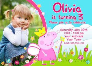 Invitaciones para Fiesta infantil de peppa pig