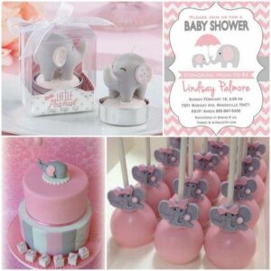 Ideas para baby shower de niña temático de elefantes
