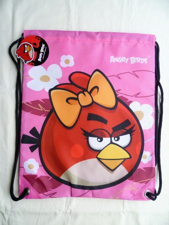 mochilas para fiestas de angry birds
