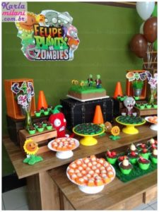 cumpleaños de plantas contra zombies para niños