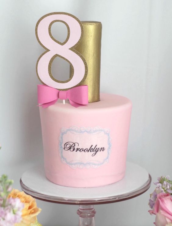pastel para decorar un cumpleaños de spa para niña