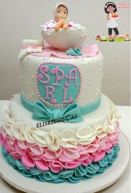 pastel para decorar un cumpleaños de spa para niña