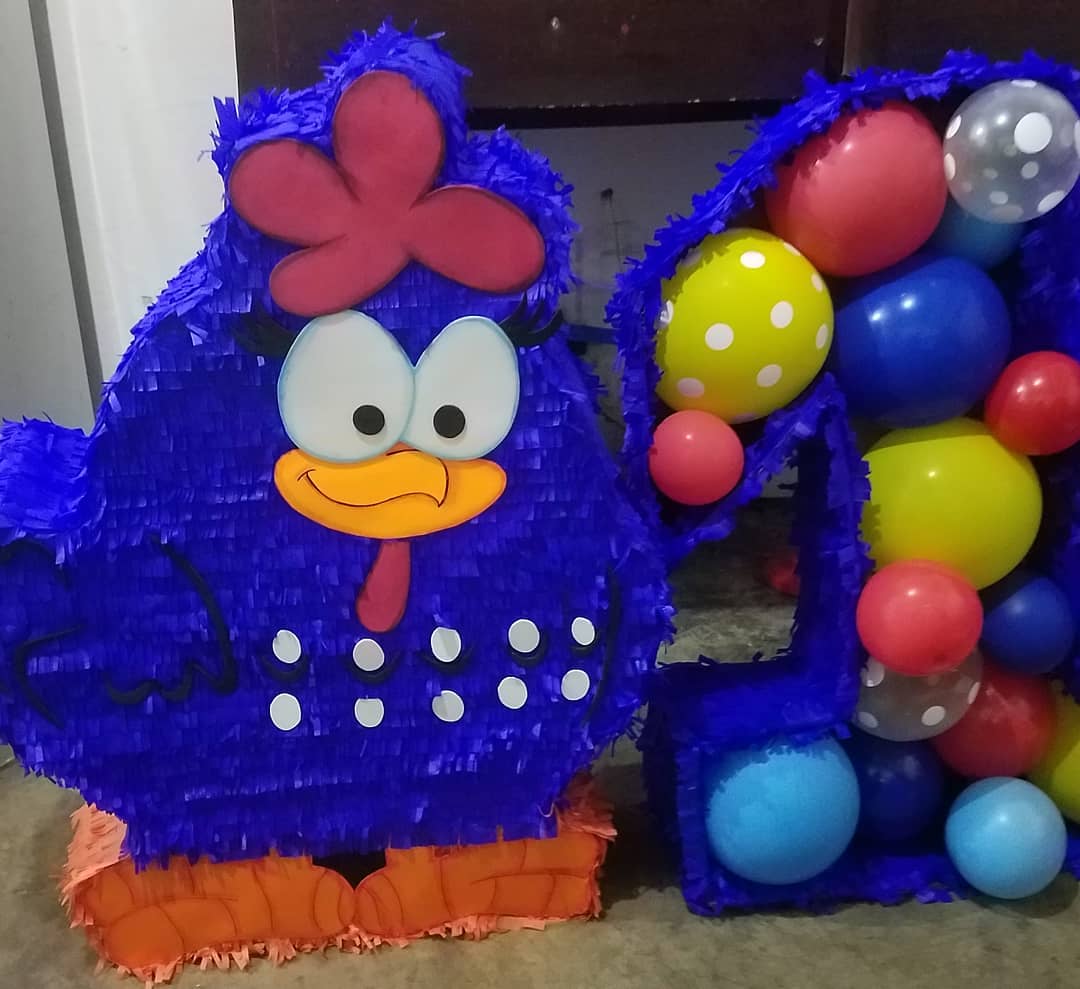 Piñata para fiesta gallina pintadita 