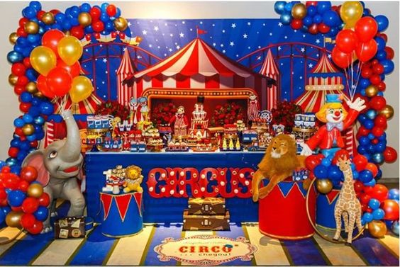 Backdrops para fiesta con temática de circo