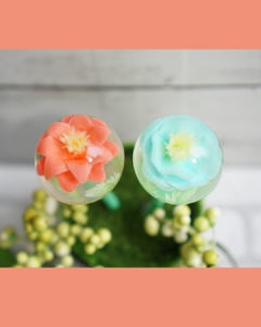 flower jelly pops o cake pops de gelatina artistica decorada