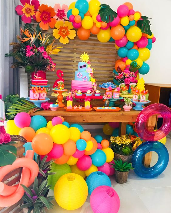 Para quienes amamos los colores alegres decoracion para fiestas 