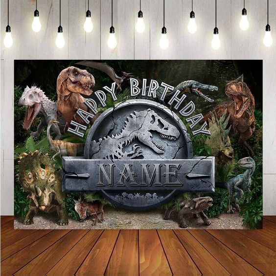 backdrops para fiesta de jurassic world dinosaurios