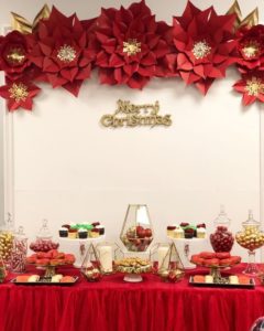 elige los detalles para la mesa de dulces de la posada navideña