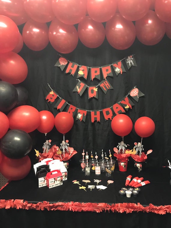 ideas para decorar la mesa del pastel en cumpleaños payaso it