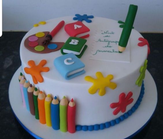 pastel para una clausura de preescolar