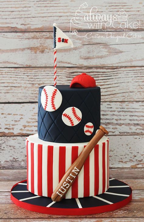pastel para una fiesta de beisbol