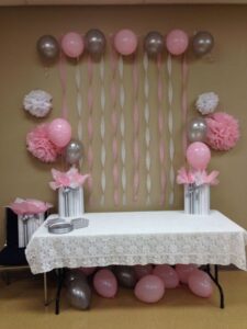 Opciones para decoración de baby shower sencillo