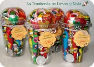 Ideas de dulceros en recipientes de plástico