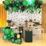 Decoración con globos modernos para fiestas infantiles