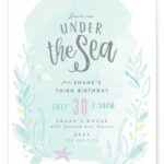 Invitaciones para fiesta con tema bajo el mar